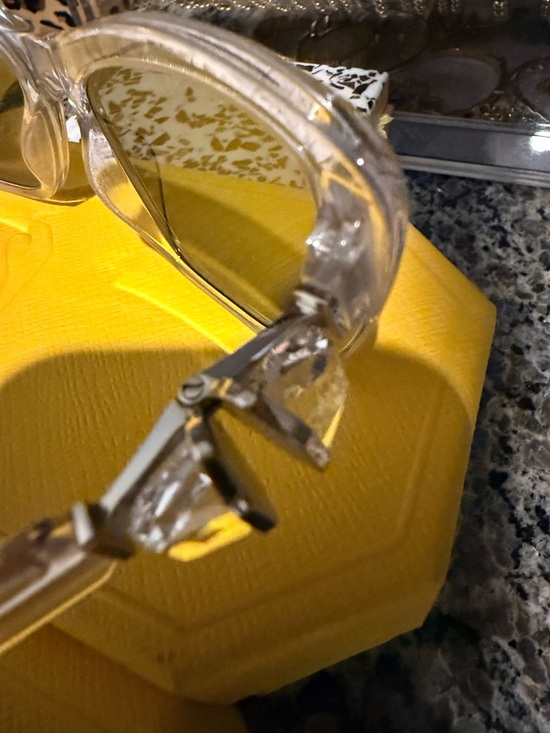 Swarovski Clear Transparent Frame Sunglasses with Gray Lenses and Crystals main image 15